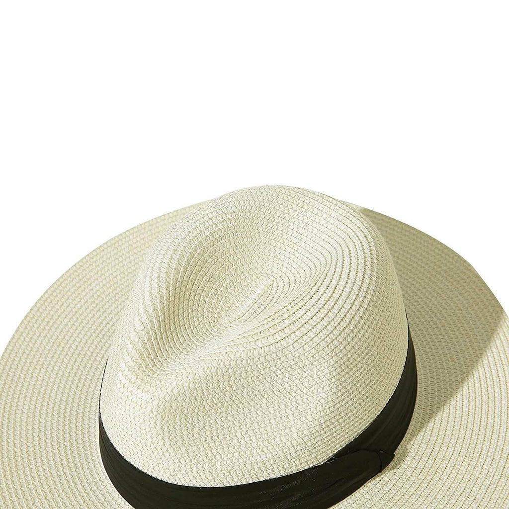 Women Wide Brim Straw Panama Roll up Hat